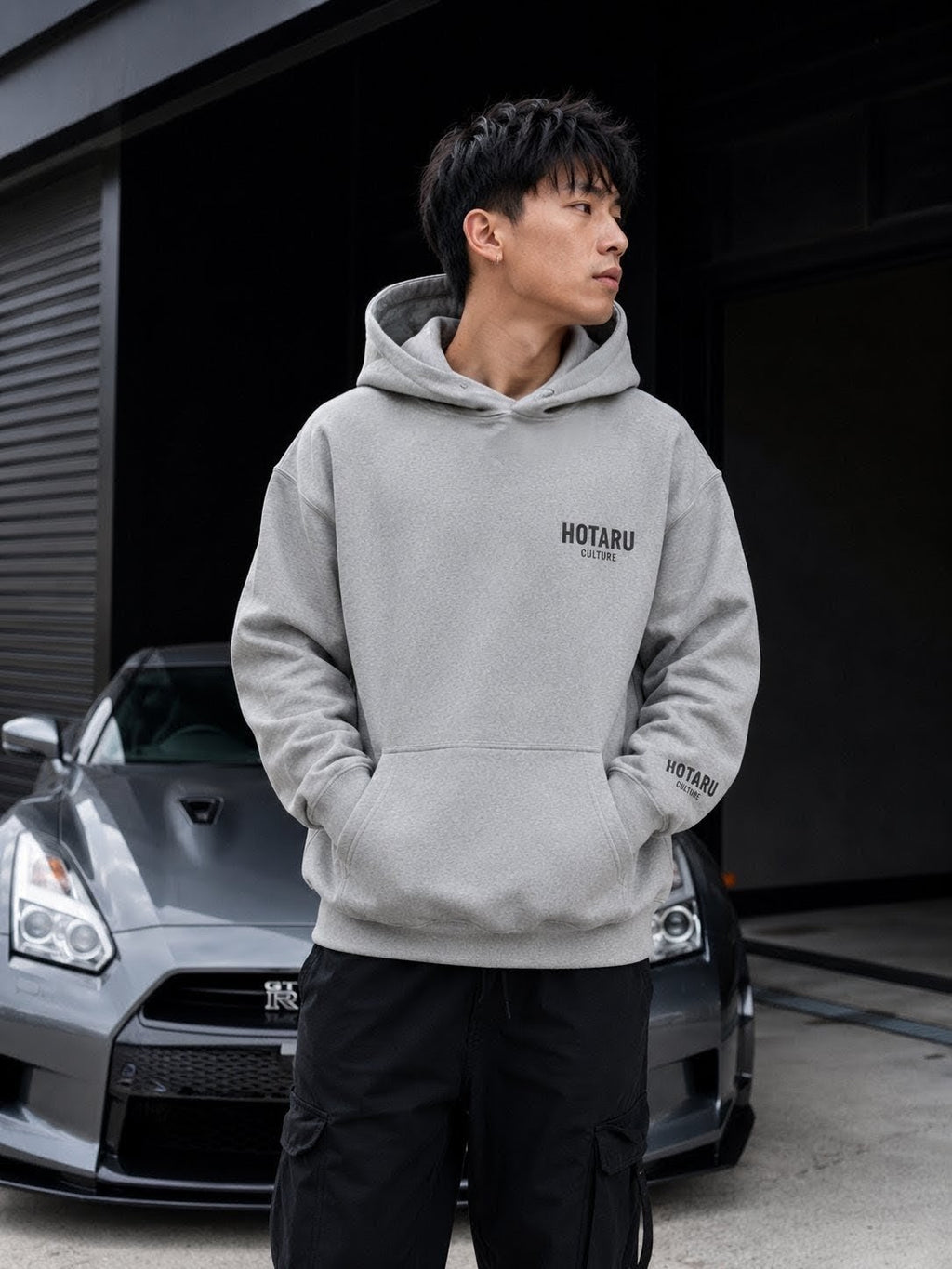 Mini Mob Heavyweight Hoodie — Grey