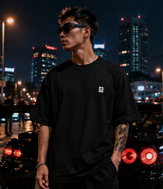 The Everyday Oversized Tee by Hotaru - Black