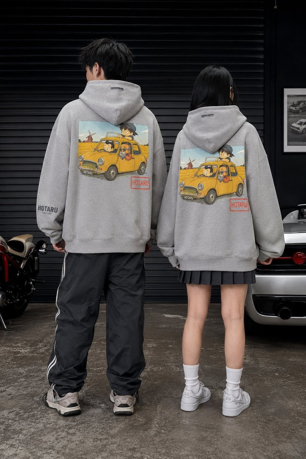 Mini Mob Heavyweight Hoodie — Grey